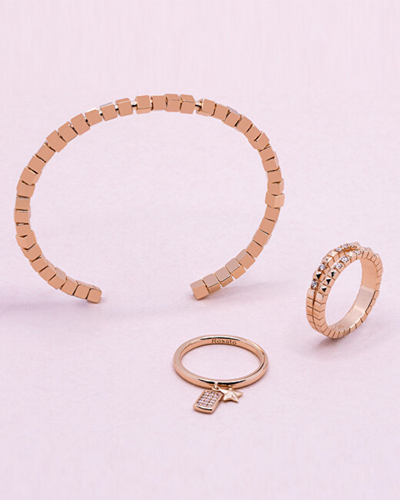 Unazë Rosato RZA01452, bronz, me zirkon, ngjyrë bronzi