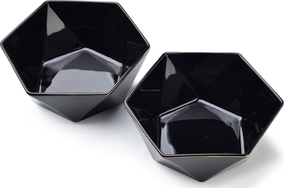 Set tasa AFFEKDESIGN RALPH BLACK, 2 copë, porcelan, të zinj