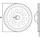 Disk bluarës Graphite Turbo 57H889, 115mm, vrimë 22.2mm, gri