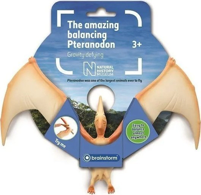 Lodër edukative Natural History Museum The Amazing Balancing Pteranodon, efekt ekuilibri, sfidim graviteti, shumëngjyrëshe