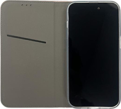 Mbulesë magnetike tip libër ROWO për Xiaomi 14 Pro, smart case, gold rose