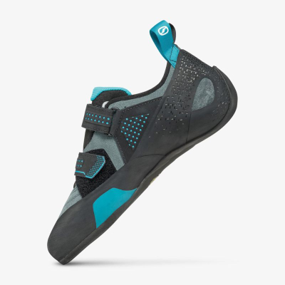 Këpucë ngjitje Scarpa Force, nr. 41, me rripa velcro, gri me blu