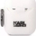 Mbulesë mbrojtëse Karl Lagerfeld për AirPods 1/2, silikon, dizajn 3D, e bardhë