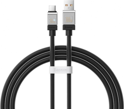 Kabllo USB Baseus CoolPlay CAKW000601, USB-A në USB-C, 1 m 100W, i zi