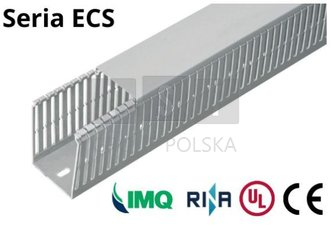 Kanaleta kabllore Elettrocanali ECS2525, 25x25mm, 2m, gri