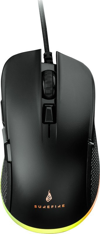 Maus за гејминг SureFire Buzzard Claw 48836, 7200 DPI, 6 копчиња, RGB, црн