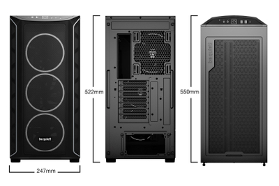 Kasa PC be quiet Shadow Base 800 FX BGW63, E ATX, ARGB, e zezë