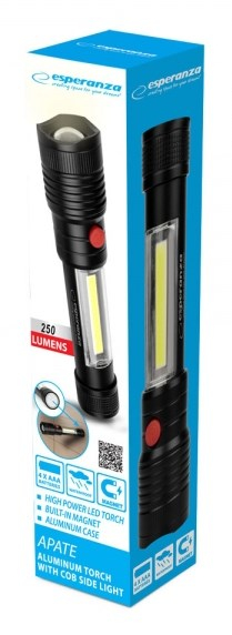Elektrik dore Esperanza Apate, LED alumini, COB anësore me magnet, i papërshkueshëm nga uji