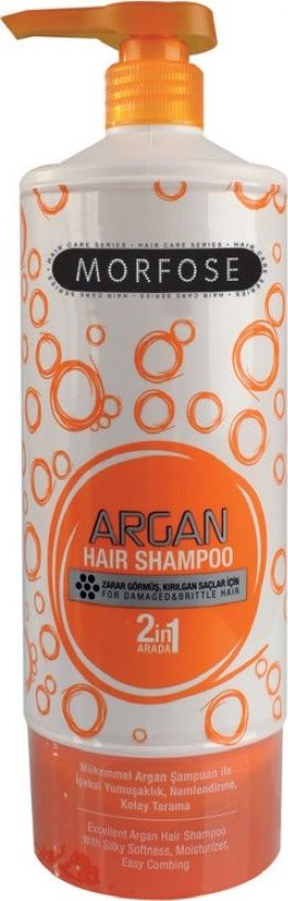 Shampon flokësh Morfose Argan, për flokë të thatë e të dëmtum, me vaj argani, 1000ml