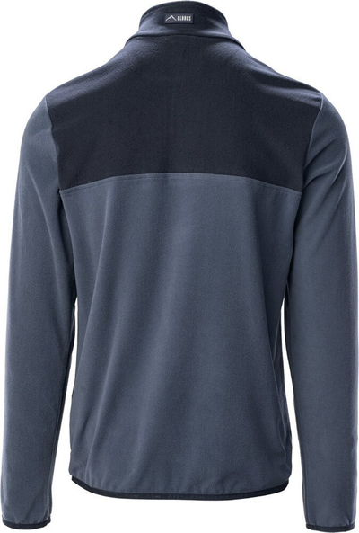 Bluzë fleece për burra Elbrus Larco M, 100% poliester, me kopsa, gri e errët