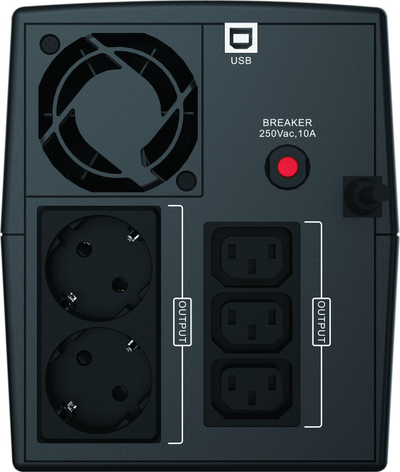 UPS Conceptronic ZEUS 1200VA, 720W, me ekran LCD, i zi