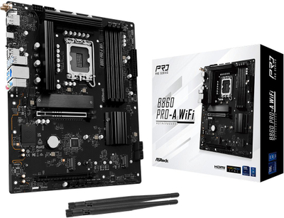 Pllakë amë Asrock B860 Pro A WiFi, Intel LGA 1851, DDR5, ATX