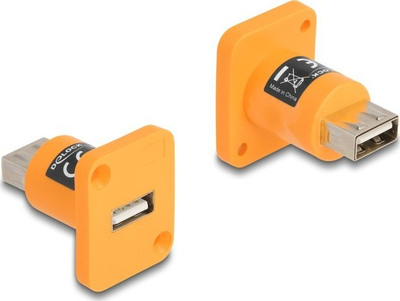 Kabllo USB Delock Type D, USB 2.0 Type A në Type A, 0.04m, portokalli