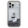 Futrollë Karl Lagerfeld Liquid Glitter Choupette për iPhone 13 Pro, transparente, me shkëlqim argjendi