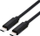 Kabllo ROLINE USB4 Gen3x2 C në C, 40 Gbit/s, 100W, 0.5m, e zezë