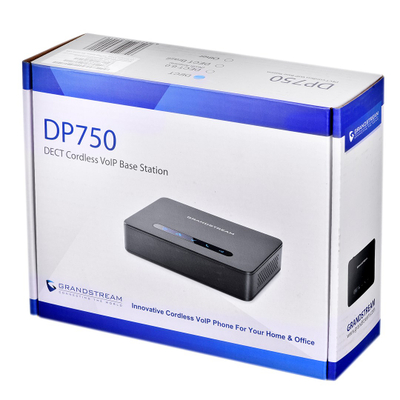 Bazë telefoni VoIP Grandstream DP750, DECT, deri 5 telefona, e zezë