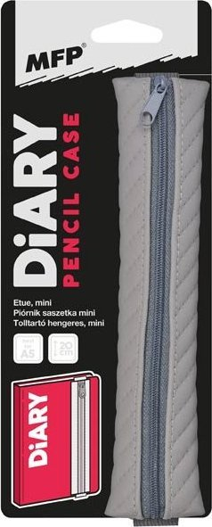 Penar mini MFP Diary D3, me gomë fiksuese, me zinxhir, gri