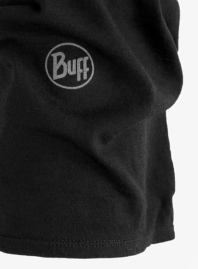Shall tubular Buff Midweight Merino Wool, 100% merino, për hiking, i zi