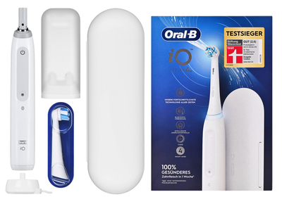 Furçë dhëmbësh elektrike Oral-B iO Series 4, 4 modalitete, me kuti udhëtimi, e bardhë