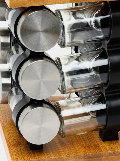 Set kavanozë për erëza Lamart LT7010, 12 pjesë