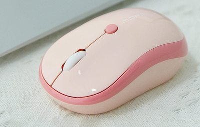 Mouse wireless Mofii M5DM, Bluetooth, i heshtur, rozë