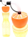 Shishe sportive Excellent Houseware, 500 ml, me pipë, portokalli