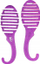 Furçë flokësh Wet Brush Shower Detangler, për dush, lejla