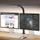 Llambë tavoline LED për monitor, 80 cm, dritë që e rregullon vetë, e zezë