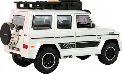 Makina elektrike për kalamoj Leantoys, off road, me bateri, e bardhë