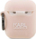 Mbulesë mbrojtëse Karl Lagerfeld Choupette Head 3D për AirPods 1/2, silikoni, rozë