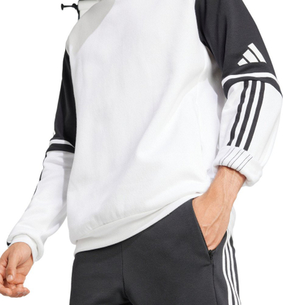 Bluzë me kapuç Adidas Squadra 25 Hoodie M JD2976, për burra, e zezë e bardhë