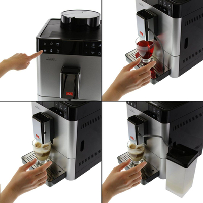 Makinë kafeje Melitta Caffeo Passi F53 / 1-101, 1450W, e hirtë/zezë