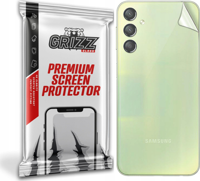 Foli mbrojtëse e pasme GrizzGlass SatinSkin për Samsung Galaxy A24 4G, sipërfaqe satine, transparente