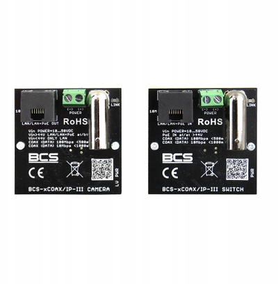 Конвертер RJ45 во BNC BCS XCOAX IP III, сет