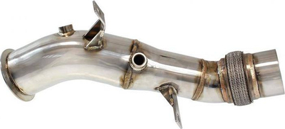 Downpipe TurboWorks BMW X5 X6 535i 640i, 80mm, çelik inox
