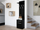 Dollap këpucësh me varëse Topeshop Hanger Shoe Cabinet Duo, me rafte, i zi mat