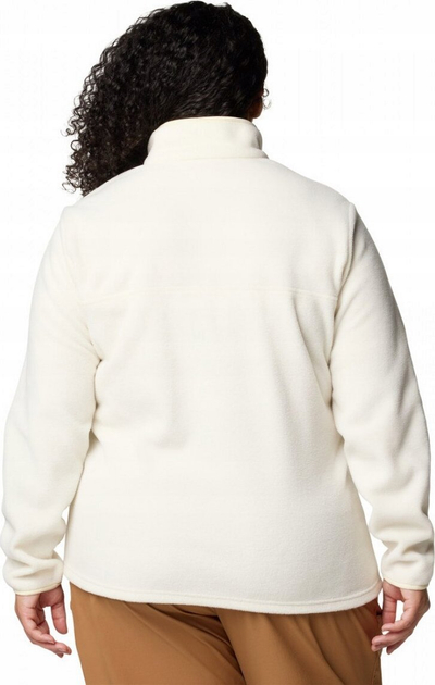 Bluze fleece Columbia Benton Springs Half Zip Snap Pullover II, femra, madhësia L, e bardhë krem