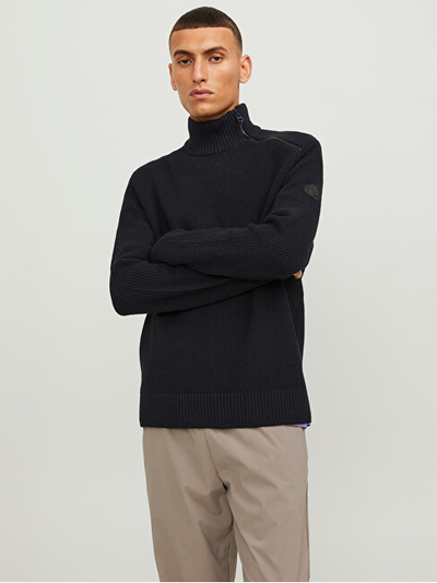 Triko Jack&Jones JCOFILO 12245219 Black