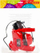Set veglash lodër Polesie Tool Set 91116, trapano, mbrojtëse veshi, i kuq