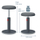 Stol ergonomik Leitz Ergo Cosy Active Sit-stand, i rregullueshëm, gri velvet