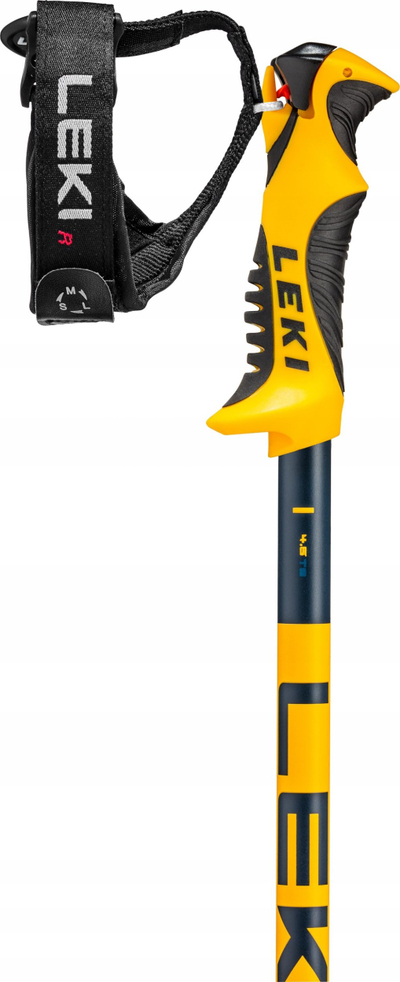 Shkopinj skijimi Leki Spitfire Lite Trigger S, 110cm, alumin, verdhë blu