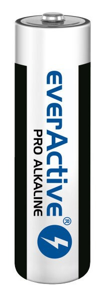 Bateri alkaline everActive Pro AA LR6, 4 copë, 1.5V, të bardha