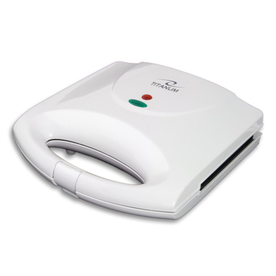 Toster sanduiçësh Titanum Fontina TKT006W, 1000W, pllaka jo ngjitëse, i bardhë