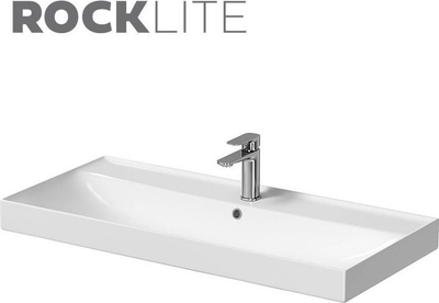 Lavaman mobiljeje Cersanit Larga K120-011, 100cm, qeramikë ROCKLITE, e bardhë