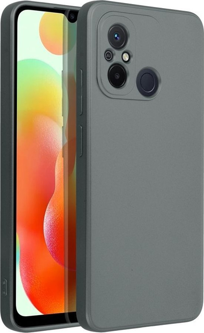 Kapak telefoni Metallic Case për Xiaomi Redmi 12C, TPU, gri