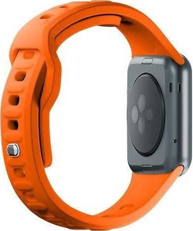 Rryp ore 3mk Silicone Watch Strap për Apple Watch, 38/40/41 mm, portokalli