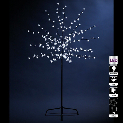 Pemë dekorative me drita LED Feeric Prunus, 200 LED, IP44, dritë e bardhë e ftohtë