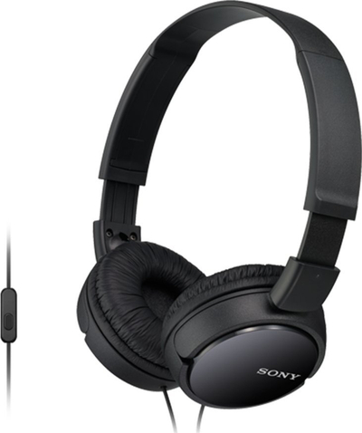 Kufje Sony MDR-ZX110AP, me mikrofon, me kabllo, të zeza