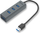 Hub USB I-TEC (U3HUBMETAL403), 4x USB-A 3.0, e hirtë