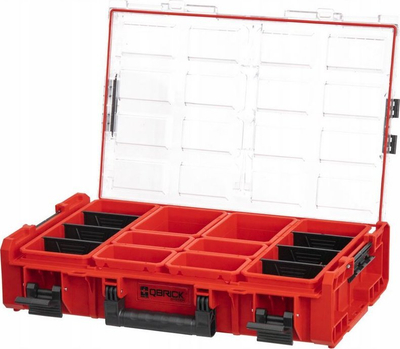 Organizues veglash Qbrick System One Organizer XL, 8 ndarje, kapak i tejdukshëm, i kuq